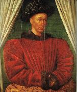 Jean Fouquet Charles VII of France oil painting on canvas